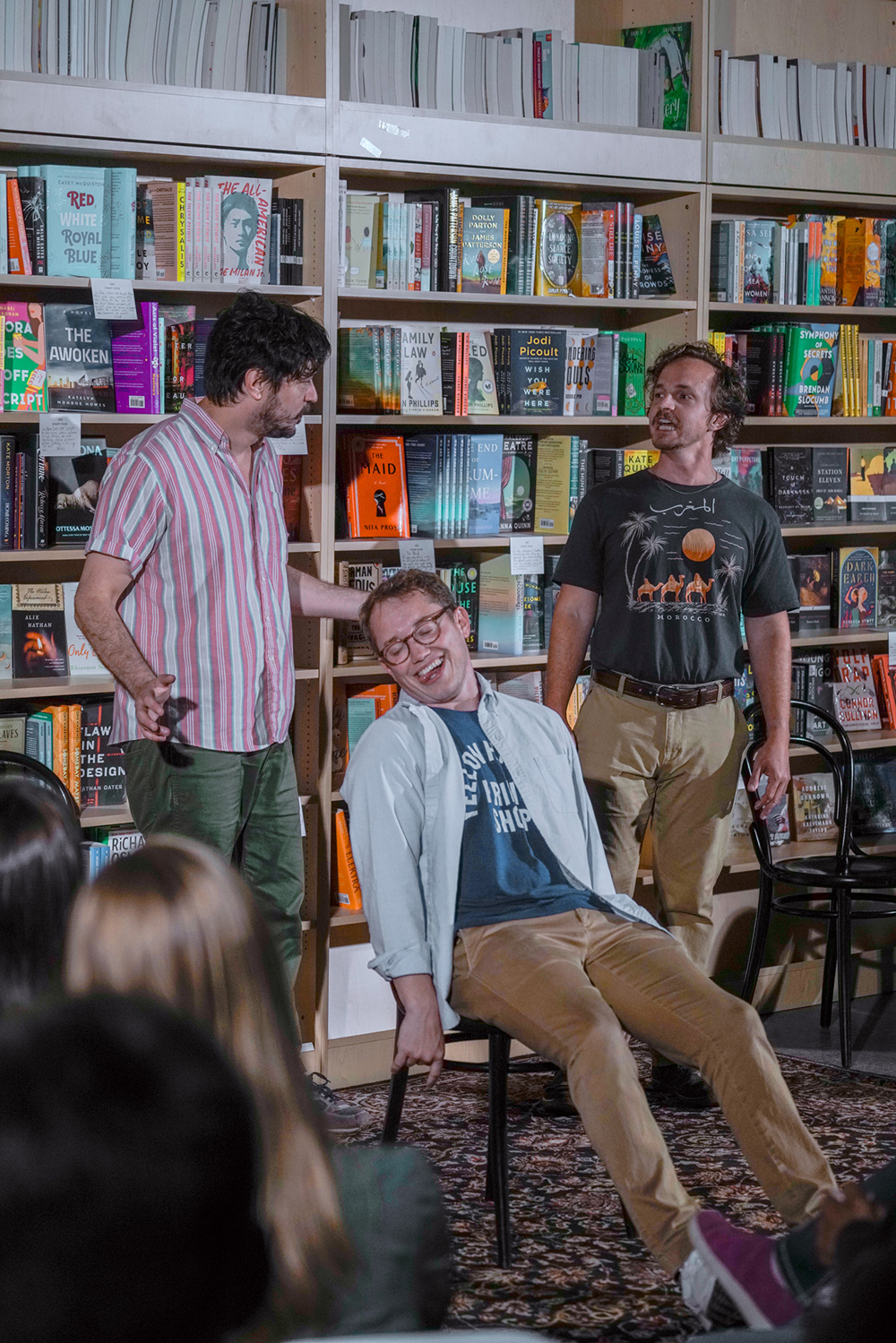 3 Guys doing an improv comedy show